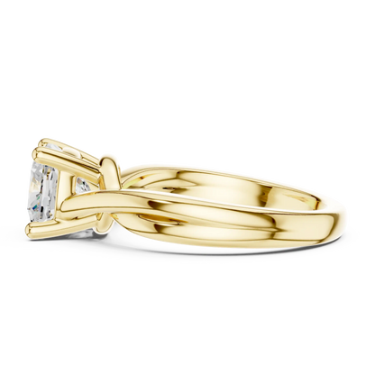 Twine Solitaire Diamond Ring