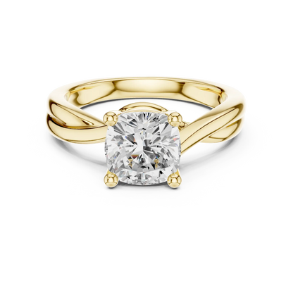 Twine Solitaire Diamond Ring