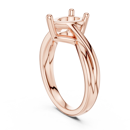 Ribbon Pear Diamond Ring