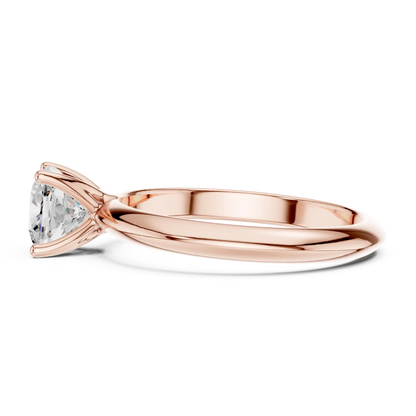 Cushion Crest Diamond Ring