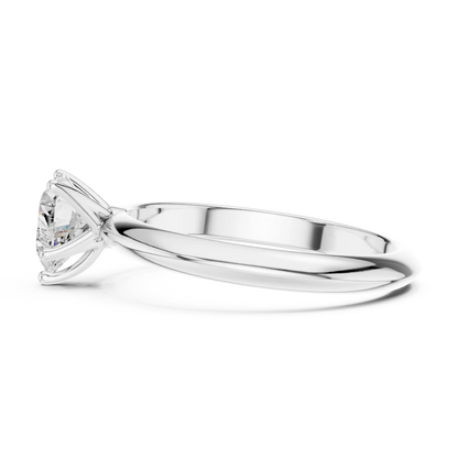 Simple Heart Diamond Ring