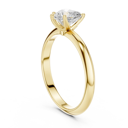Simple Heart Diamond Ring