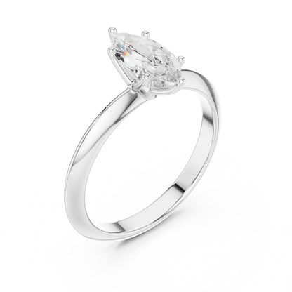 Slim Points Diamond Ring