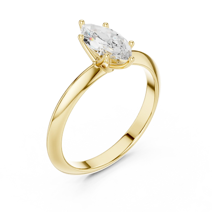 Slim Points Diamond Ring