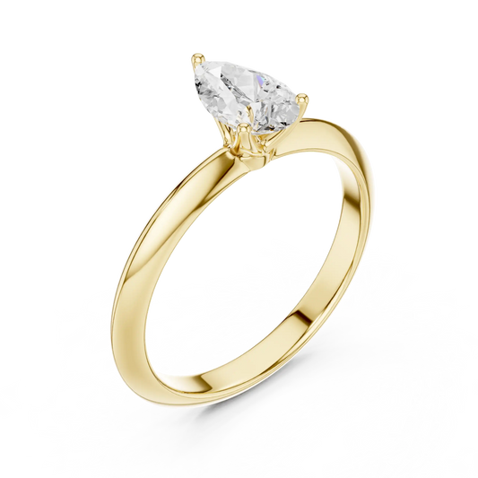 Quiet Drop Diamond Ring