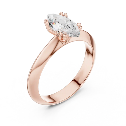 Slender Blade Diamond Ring