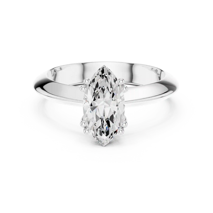 Slender Blade Diamond Ring