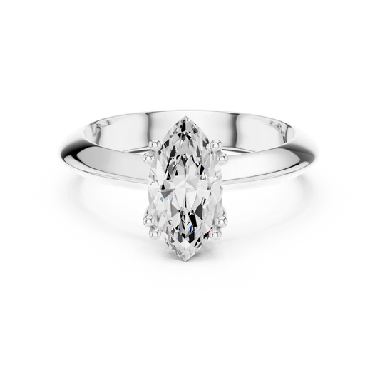 Slender Blade Diamond Ring