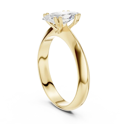 Slender Blade Diamond Ring