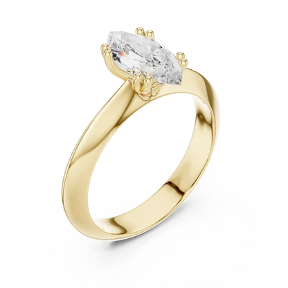 Slender Blade Diamond Ring