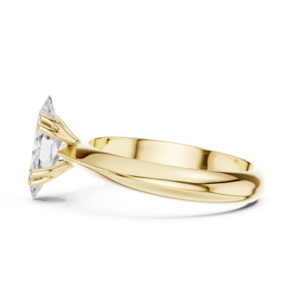 Slender Blade Diamond Ring