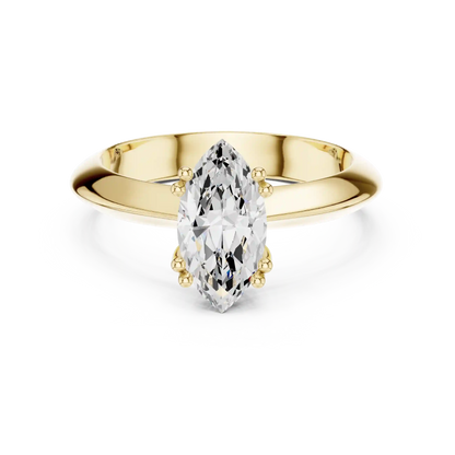 Slender Blade Diamond Ring