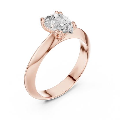 Pear Whisper Vow Diamond Ring