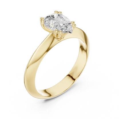Pear Whisper Vow Diamond Ring