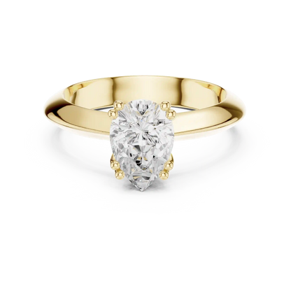 Pear Whisper Vow Diamond Ring