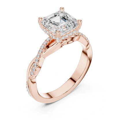 Ascher Twine Diamond Ring