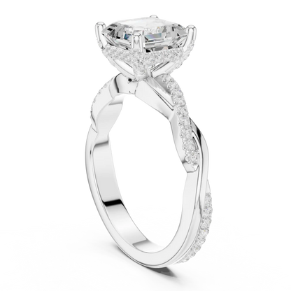 Ascher Twine Diamond Ring