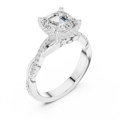Ascher Twine Diamond Ring