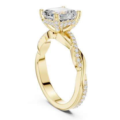 Ascher Twine Diamond Ring