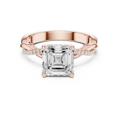 Ascher Twine Diamond Ring