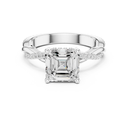Ascher Twine Diamond Ring