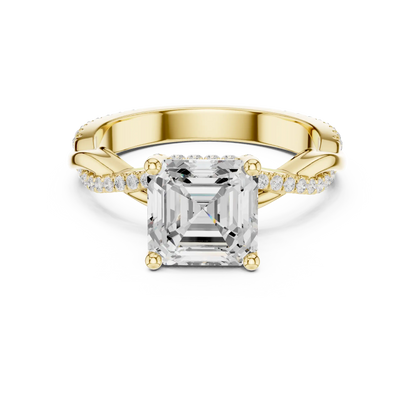 Ascher Twine Diamond Ring