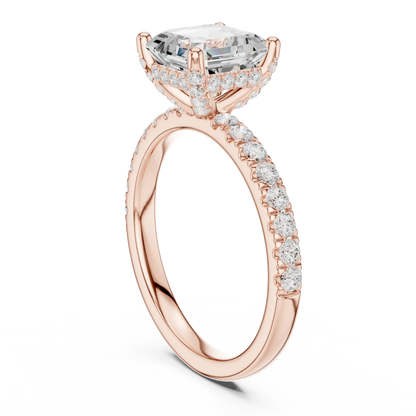 Asscherine Diamond Ring