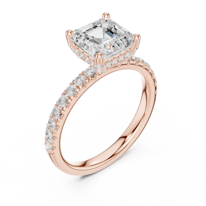 Asscherine Diamond Ring