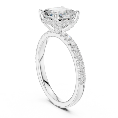 Asscherine Diamond Ring