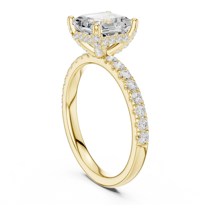 Asscherine Diamond Ring