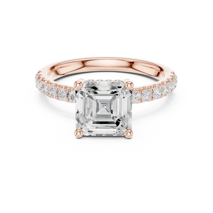 Asscherine Diamond Ring