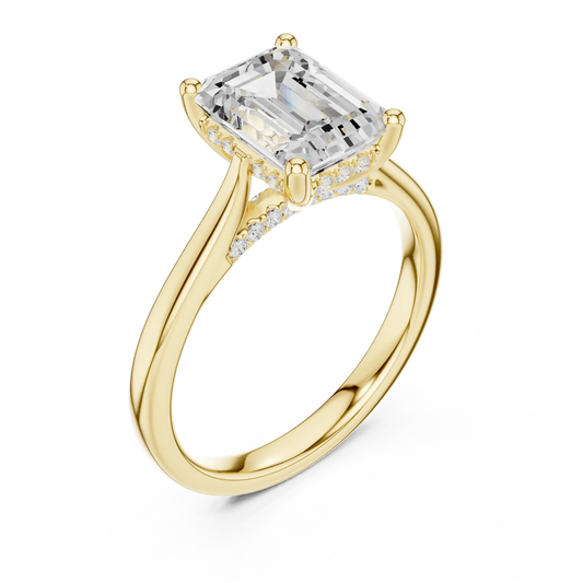 Hidden Spark Diamond Ring