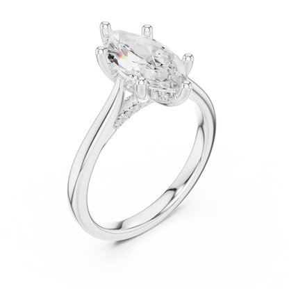 Elongé Diamond Ring
