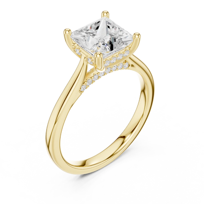 Princessa Vale Diamond Ring