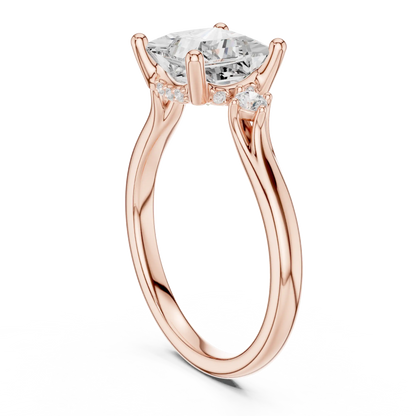 Princessa Halo Diamond Ring