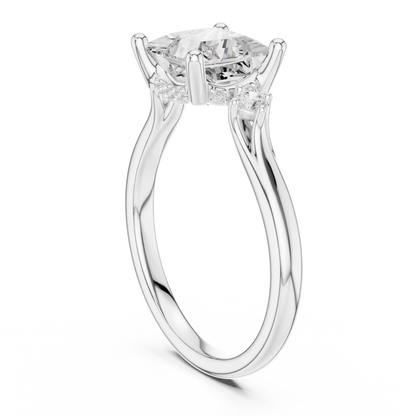 Princessa Halo Diamond Ring