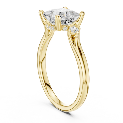 Princessa Halo Diamond Ring