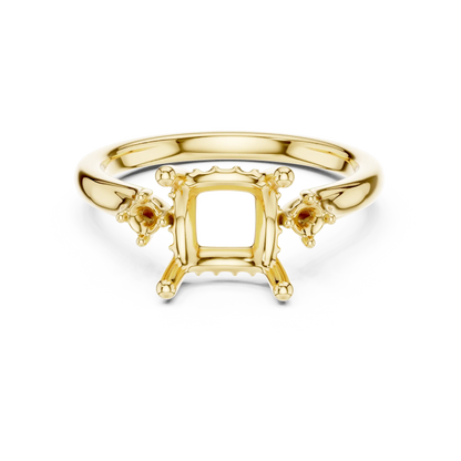 Princessa Halo Diamond Ring