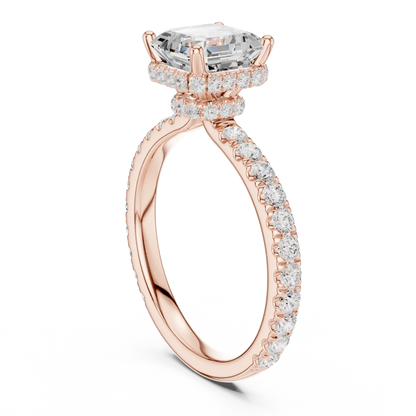 Step Frame Diamond Ring