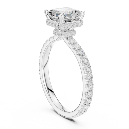 Step Frame Diamond Ring