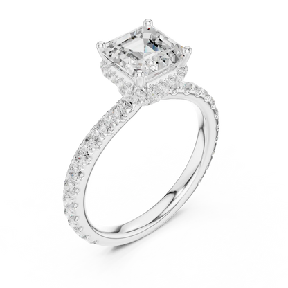 Step Frame Diamond Ring