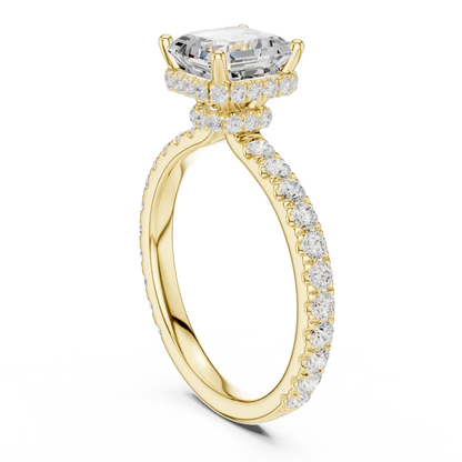 Step Frame Diamond Ring