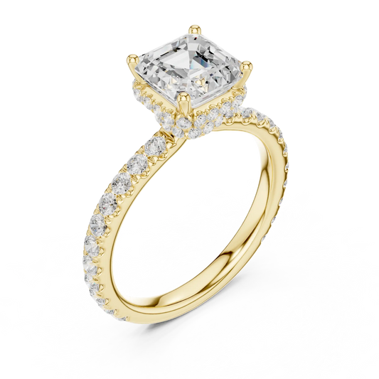Step Frame Diamond Ring