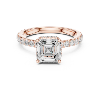 Step Frame Diamond Ring