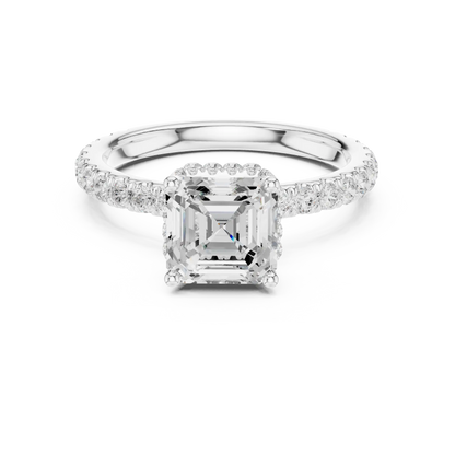 Step Frame Diamond Ring
