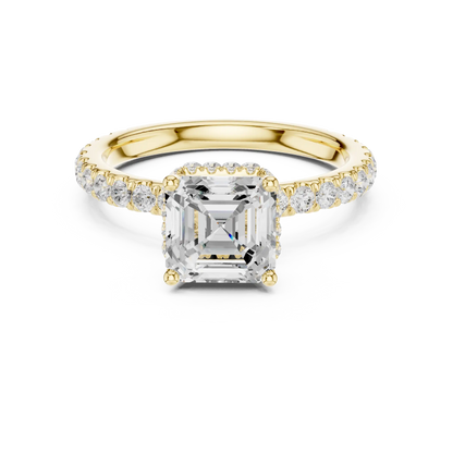 Step Frame Diamond Ring