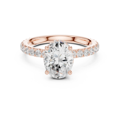 Hidden Halo Diamond Ring