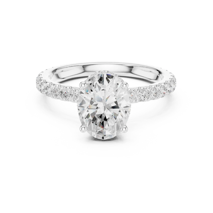 Hidden Halo Diamond Ring