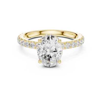 Hidden Halo Diamond Ring
