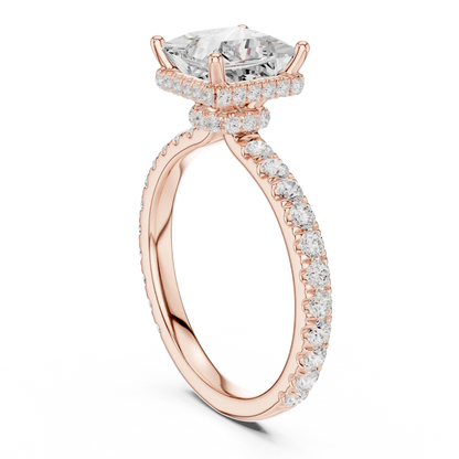 Hidden Crown Diamond Ring